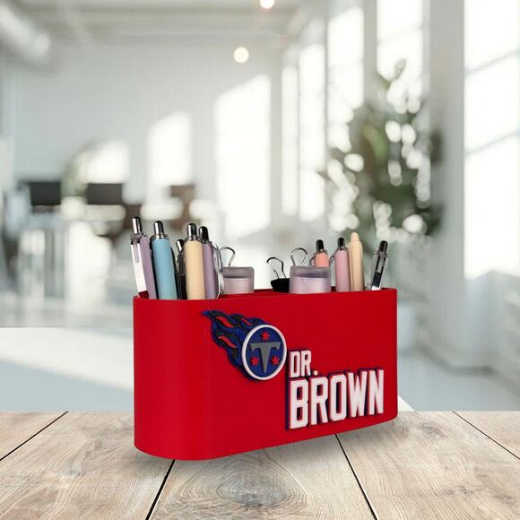 Personalized Tennessee Titans Desk Organizer, Tennessee Titans Gift - Picture 9 of 10